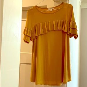 Mustard Colored Cotton Top